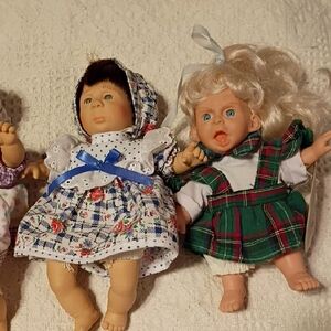 5 Vintage Gigo Palm Pal Bean Bag Dolls